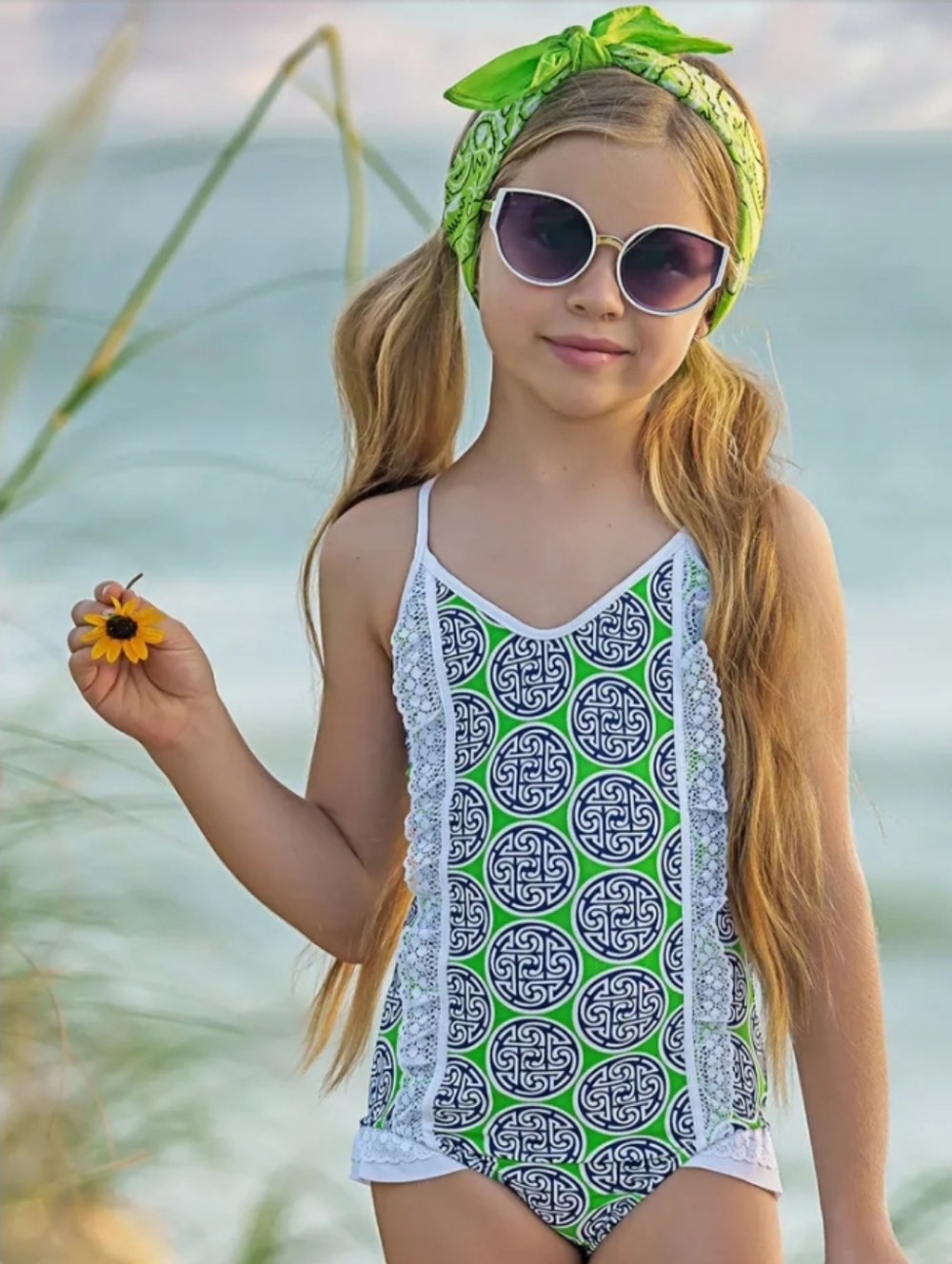 MIA BELLE GIRLS Seaside Sweetheart One Piece Swimsuit